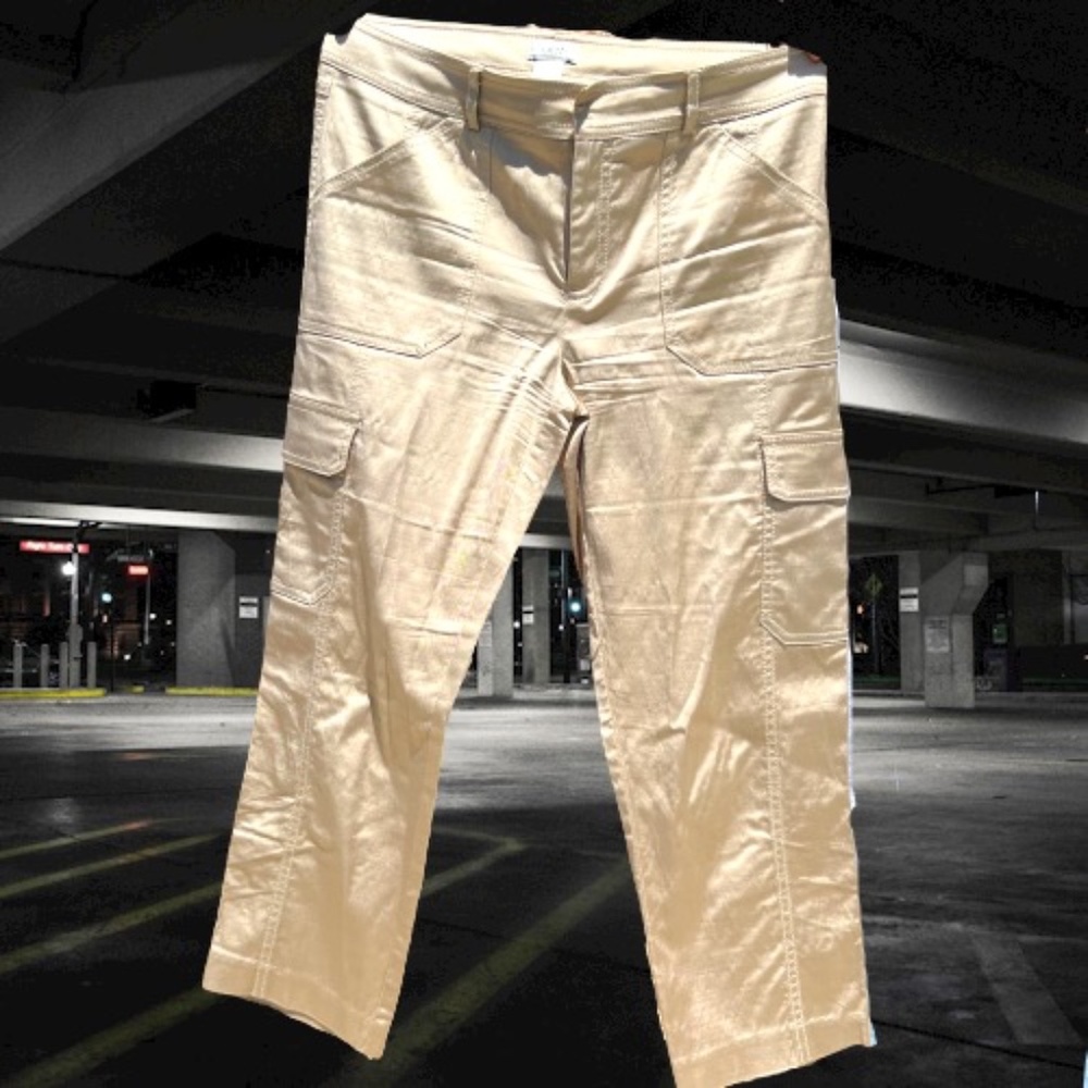 Gold Caché Capri Cargo Pants